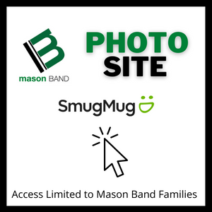 SmugMug Photo Site poster with mason Bands logo